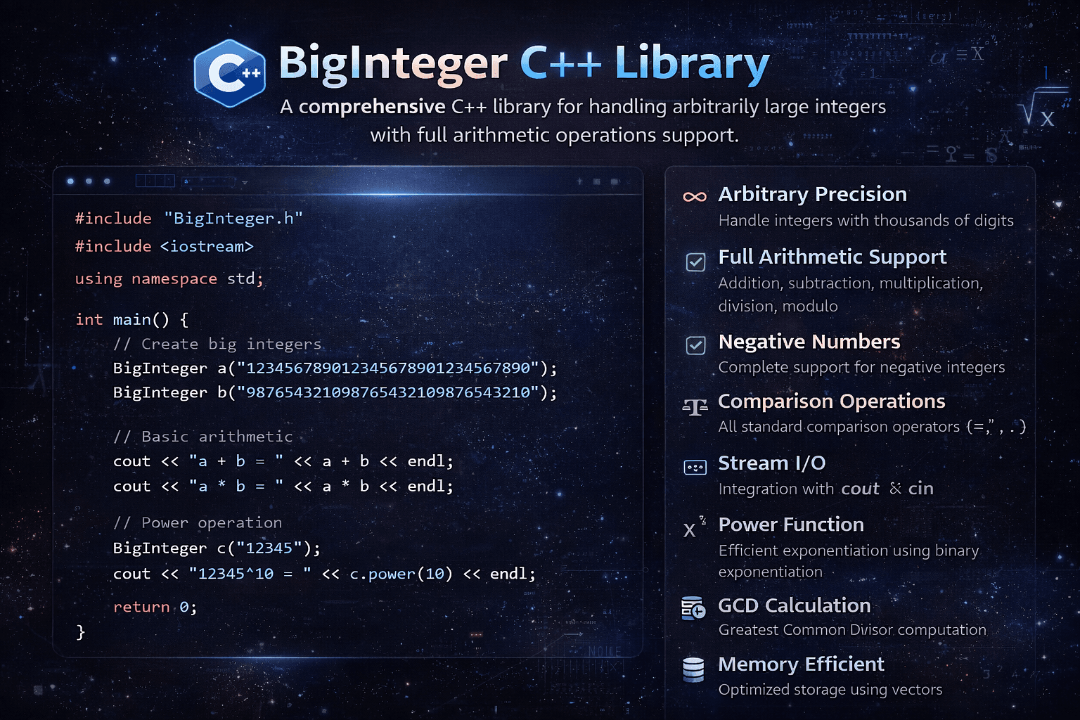 Big Integer C++ Library